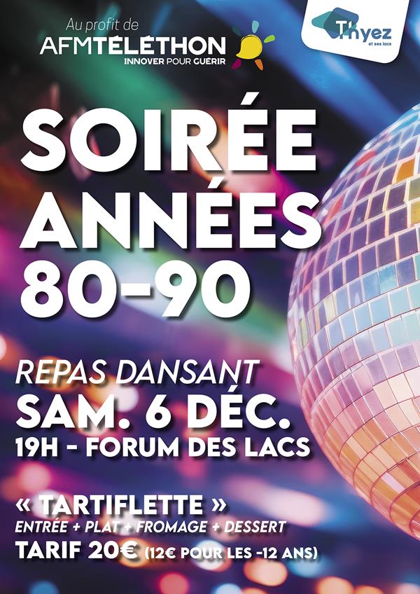 Téléthon - Soirée années 80/90