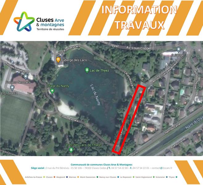 Reprise du réseau d'eaux usées.
